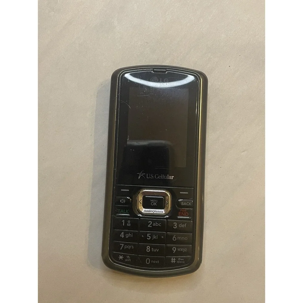 Vintage LG UX265 Slider Cell Phone | US Cellular | Grey Checkerboard